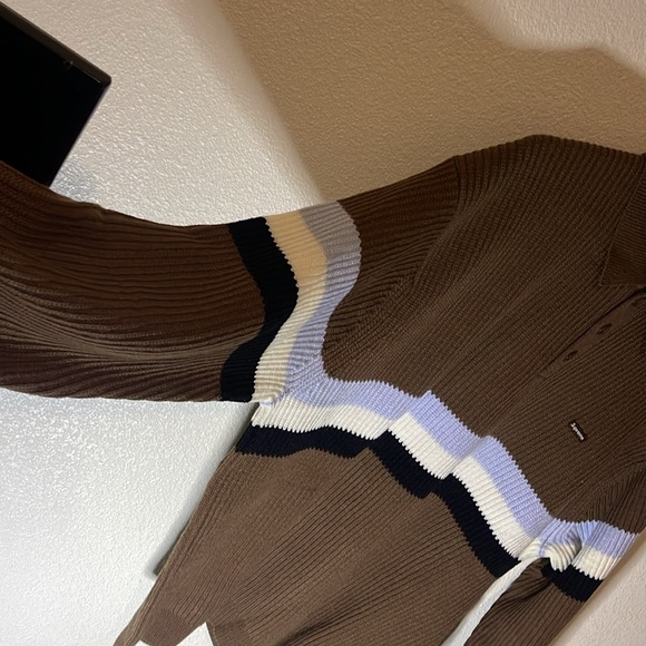 Supreme Small Box Polo Sweater 'Dark Brown' - Picture 3 of 4